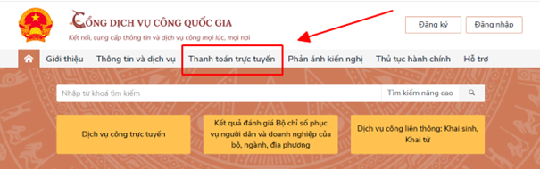 Hướng dẫn công dân, doanh nghiệp thực hiện thanh toán phí, lệ phí trực tuyến trên Cổng Dịch vụ công quốc gia.