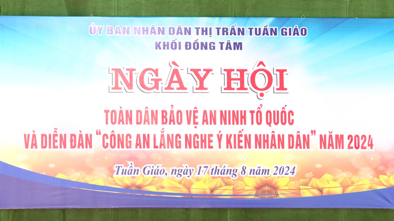 Thị trấn Tuần Giáo tổ chức Ngày hội toàn dân bảo vệ an ninh Tổ quốc và diễn đàn “Công an lắng nghe ý kiến Nhân dân” năm 2024